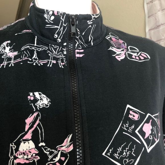 ELCC zipper jacket plus size 1X black pink - Picture 3 of 13